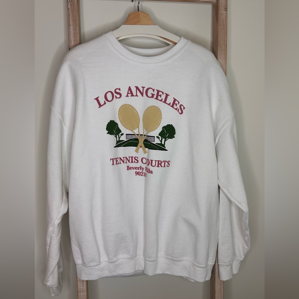 White Los Angeles Crewneck Sweatshirt